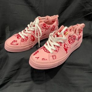 CONVERSE ONE STAR OX POWDER PINK/ BARBADOS CHERRY